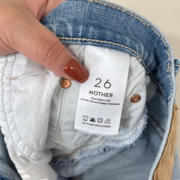 Mother x Miranda Kerr Easy Does It Cut Off Short Thanks for Everything Size 26 - Picture 9 of 11